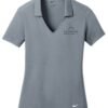 637165_coolgrey_flat_front_Black_Logo Nike - Women's Dri-FIT Vertical Mesh Polo 637165