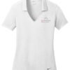 637165_white_flat_front_Color_Logo Nike - Women's Dri-FIT Vertical Mesh Polo 637165