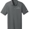 637167_anthracite_flat_front_White_Logo Nike - Men's Dri-FIT Vertical Mesh Polo 637167