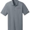 637167_coolgrey_flat_front_Color_Logo Nike - Men's Dri-FIT Vertical Mesh Polo 637167
