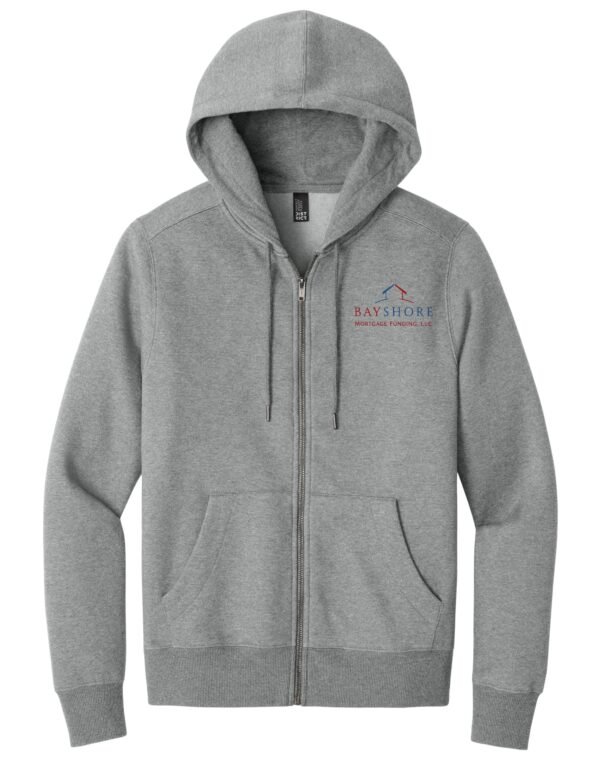 District Men’s Perfect Weight Fleece Full Zip Hoodie - DT1103