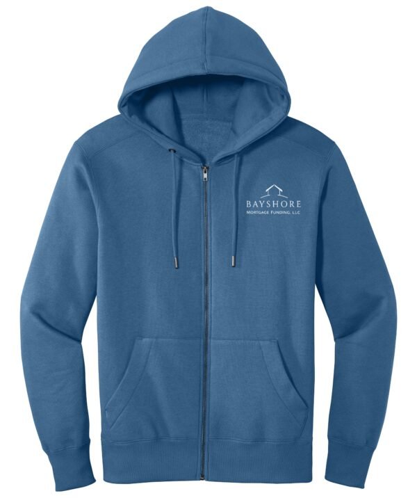 District Men’s Perfect Weight Fleece Full Zip Hoodie - DT1103