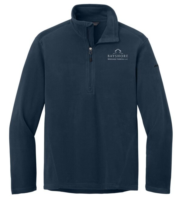 eb226_navy_flat_front2 Eddie Bauer Men’s 1/2-Zip Microfleece Jackets - EB226