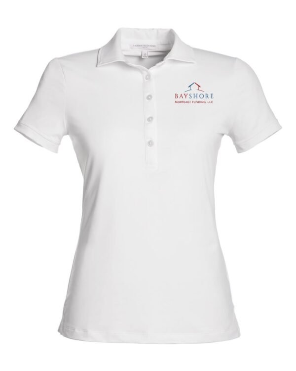fairway___greene_m32232_white_front_high_Color_logo Fairway & Greene Women's Claire Tech Polo - M32232