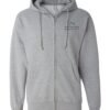 independent_trading_co__ss4500z_grey_heather_front_high_Black_Logo Independent Trading Co. Unisex Midweight Full Zip Hooded Sweatshirt - SS4500Z
