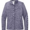 l231_purple_flat_front_black_logo Port Authority Ladies’ Digi Stripe Fleece Jacket - L231