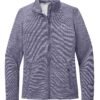 l231_purple_flat_front_white_logo Port Authority Ladies’ Digi Stripe Fleece Jacket - L231