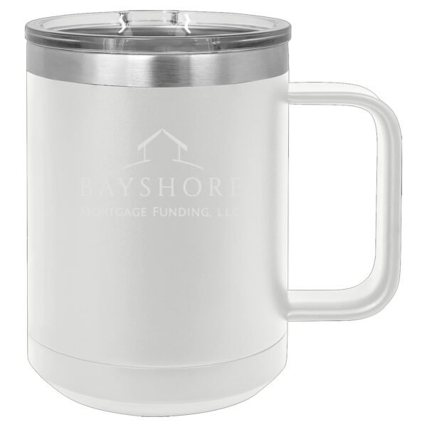 lcm114_blank_white_Silver_Logo 15 oz. Stainless Steel Coffee Tumblers
