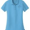 lk110_carolina_blue_flat_front_Color_Logo2 Port Authority Women's Dry Zone UV Micro-Mesh Polo - LK110