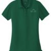 lk110_deep_forest_green_flat_front_White_Logo2 Port Authority Women's Dry Zone UV Micro-Mesh Polo - LK110