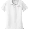 lk110_white_flat_front_Color_Logo2 Port Authority Women's Dry Zone UV Micro-Mesh Polo - LK110