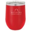 ltm853_blank_red_Silver_Logo 12 oz. Stainless Steel Stemless Wine Tumblers