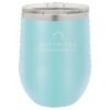 ltm857_blank_light_blue_Silver_Logo 12 oz. Stainless Steel Stemless Wine Tumblers