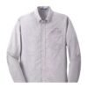 port_authority_s658_long_sleeve_oxford_shirts__gutsy_grey_color_logo Port Authority Men's SuperPro Oxford Shirt - S658