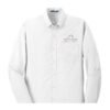 port_authority_s658_long_sleeve_oxford_shirts__white_color_logo Port Authority Men's SuperPro Oxford Shirt - S658