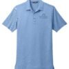 tm1maa369_strong_blue_heather_flat_front_black_logo TravisMathew Men’s Sunnyvale Polo - TM1MAA369