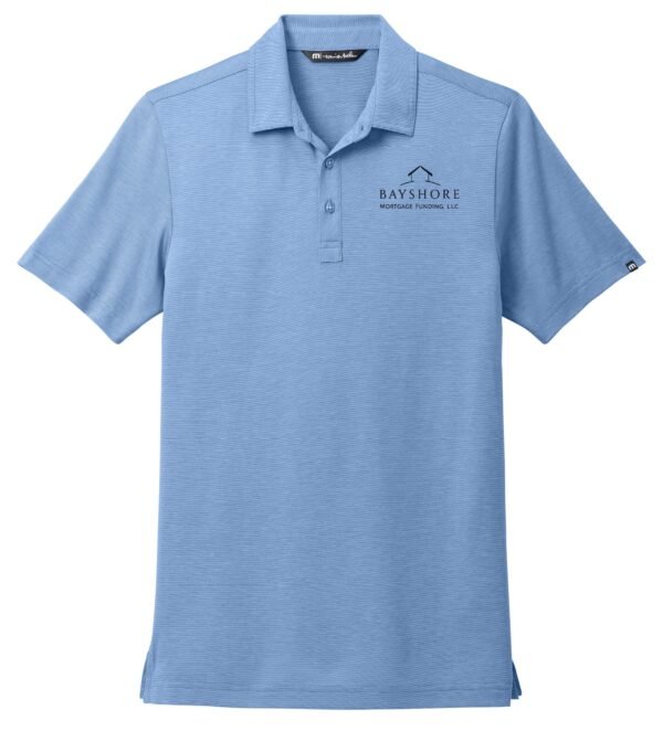 tm1maa369_strong_blue_heather_flat_front_black_logo TravisMathew Men’s Sunnyvale Polo - TM1MAA369