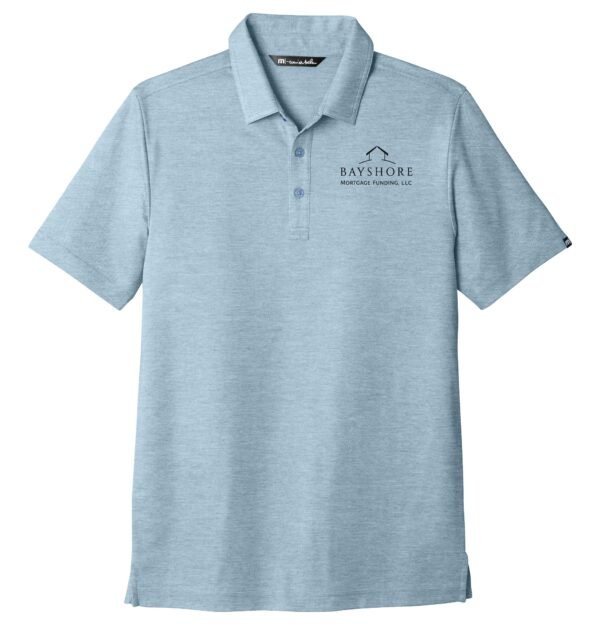 tm1mu412_allureheather_flat_front_Black TravisMathew Men's Oceanside Heather Polo - TM1MU412