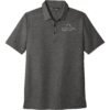 tm1mu412_blackheather_flat_front_White TravisMathew Men's Oceanside Heather Polo - TM1MU412