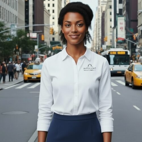 whisk_62e04b127d42ba0bc8042b73b79bc5f2dr_black_logo Mercer+Mettle Women's Long Sleeve Modern Oxford Shirt - MM2003