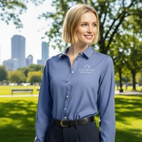 Brooks Brothers Women's Wrinkle Free Stretch Pinpoint Shirt - BB18001
