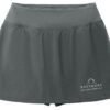 lst486_iron_grey_flat_front_bayshore_logo_for_printing___white__12_in_wide__white_logo Sport-Tek Women's Repeat Skort - LST486